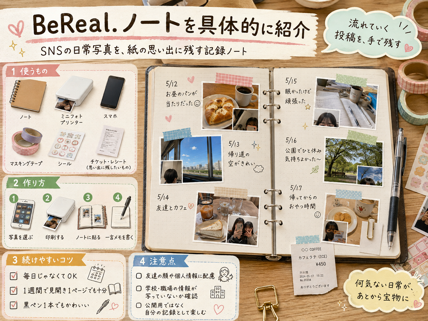 BeReal.ノートの作り方