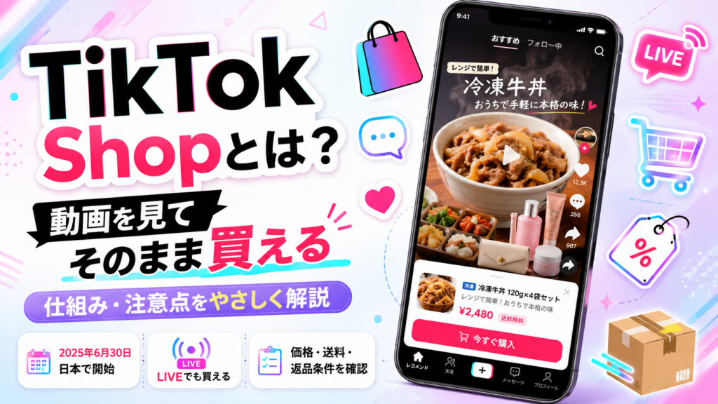 TikTok Shopの仕組みをやさしく解説