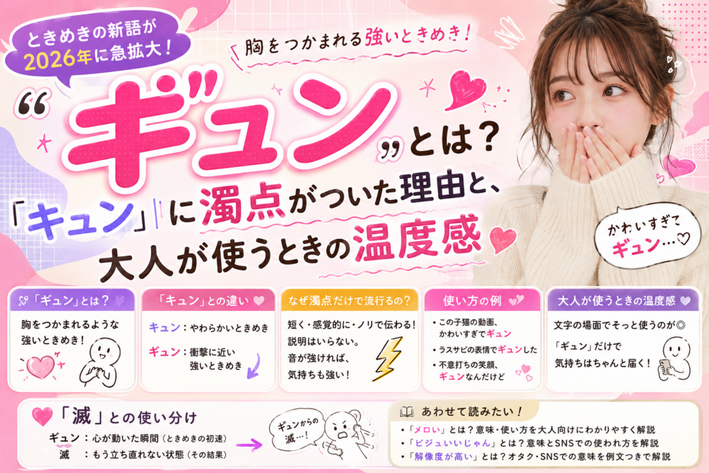 「ギュン」とは？ ときめき解説人人澡