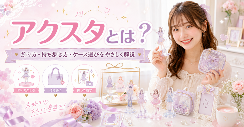 アクスタの飾り方・持ち歩きガイド