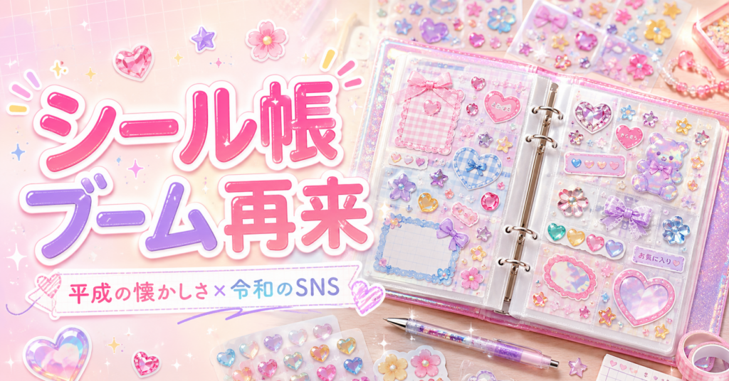 シール帳ブーム再来：平成レトロ×令和SNS