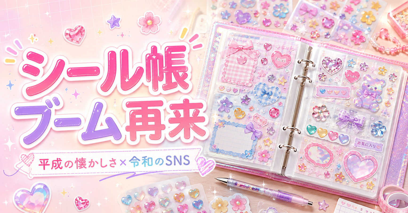 シール帳ブーム再来：平成レトロ×令和SNS