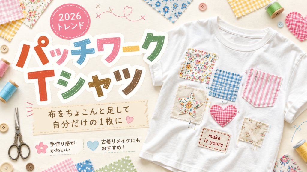 パッチワーク　Tシャツ