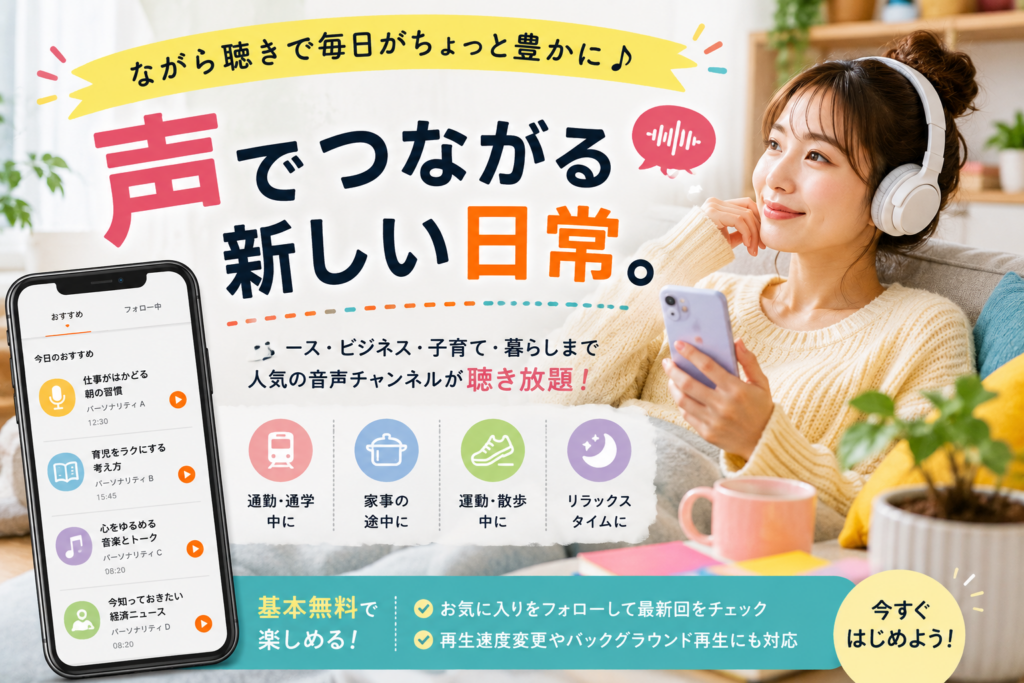 音声で彩る新しい日常Voicy